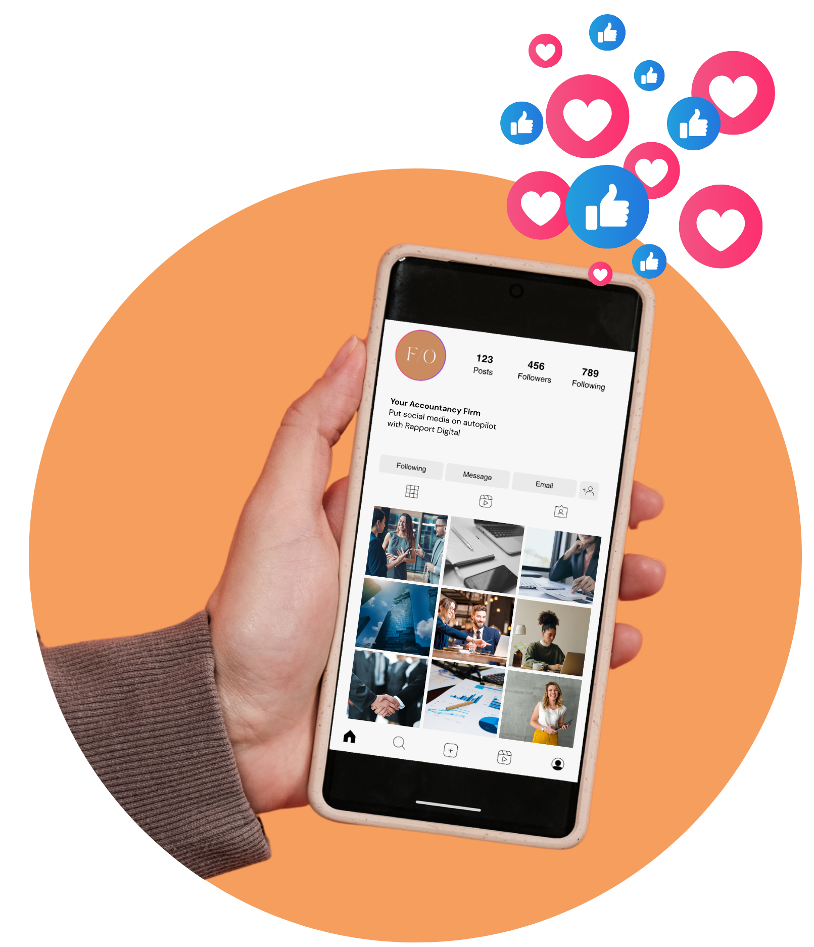 Checking Social Media On A Phone