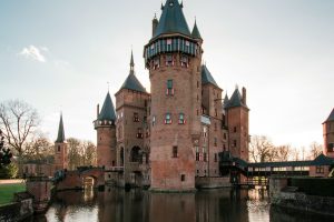 Castle Surrounded By Moat